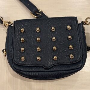Rebecca Minkoff Black Studded Leather Crossbody Bag